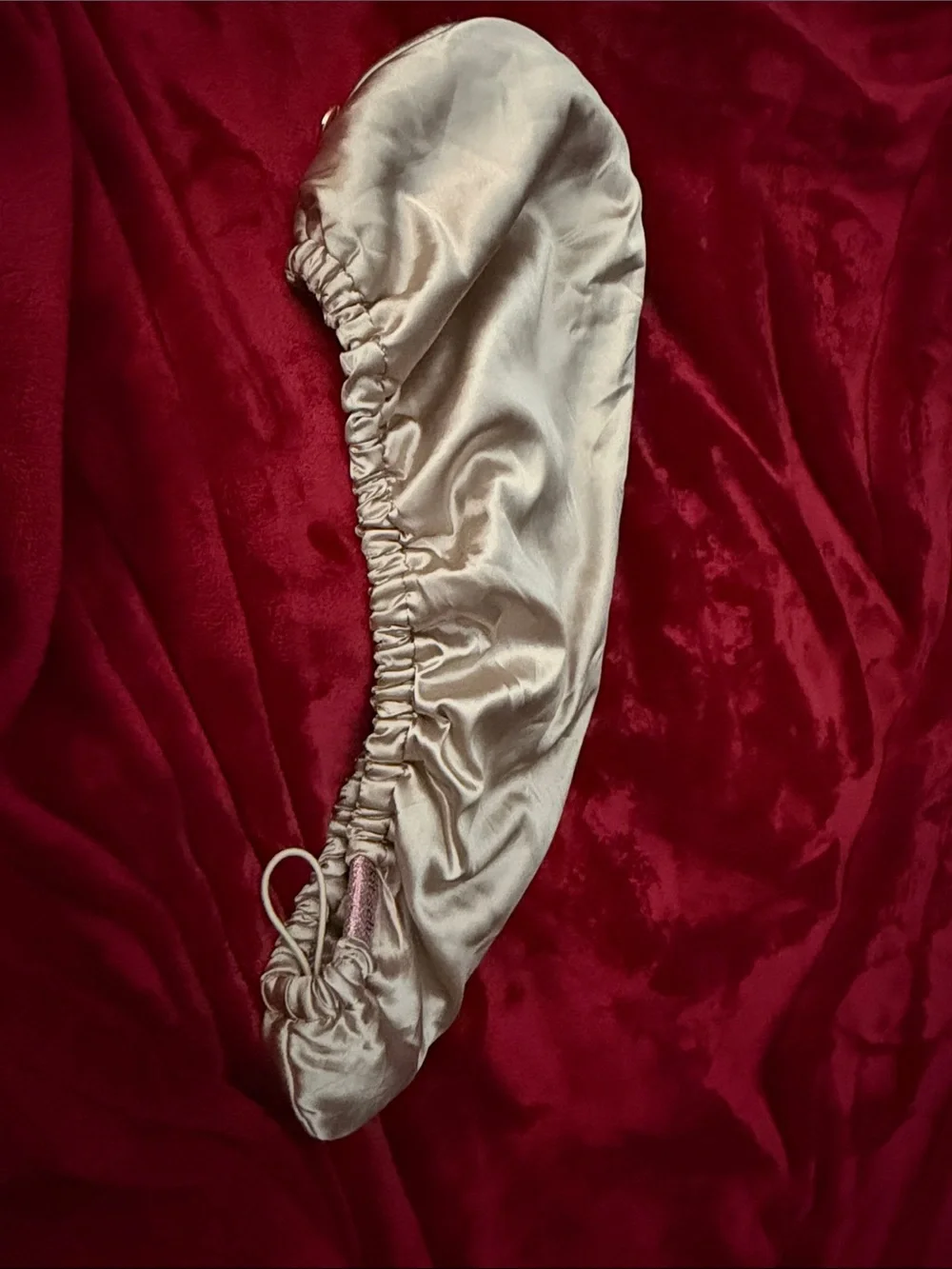 Kitsch Satin Sleep Bonnet in Champagne - Picture 3 of 3